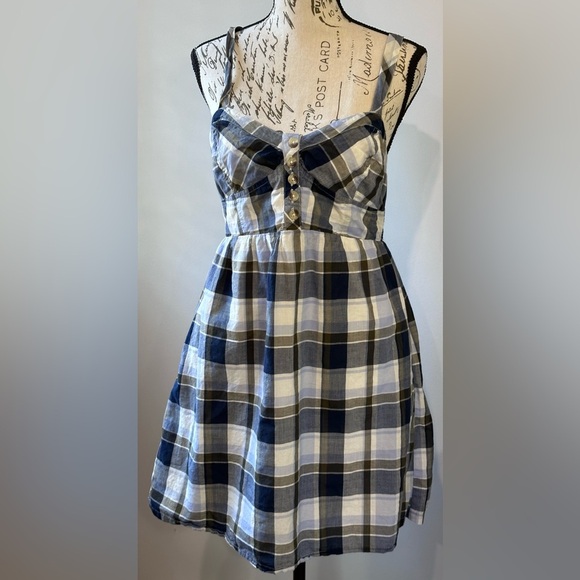 Aeropostale Plaid Halter Dress - Size Medium - Picture 2 of 13